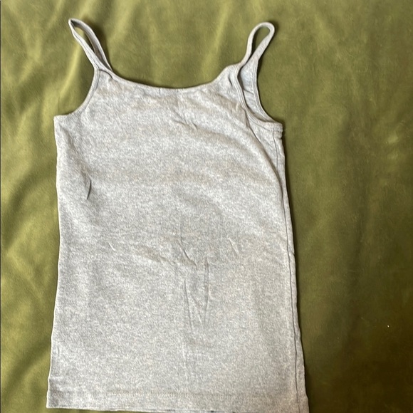 J. Crew Gray Fitted Sleeveless Shelf Bra Tank Top - Picture 5 of 5